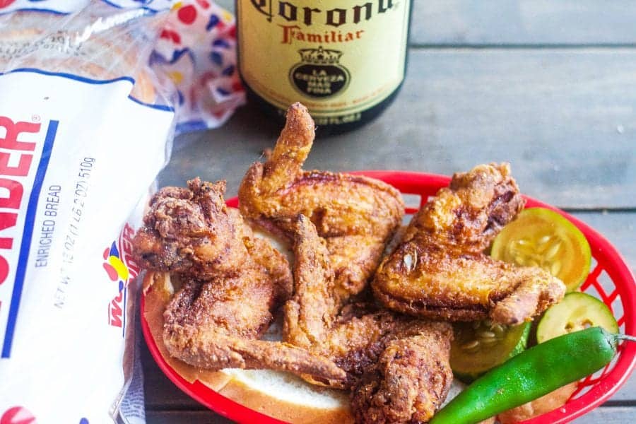 Buttermilk Fried Chicken Wings in a basket