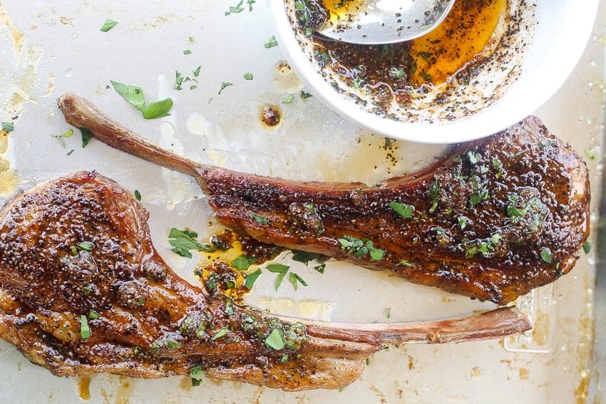 coffee rubbed lamb chops