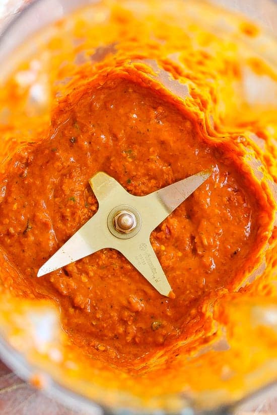 piri piri sauce in blender