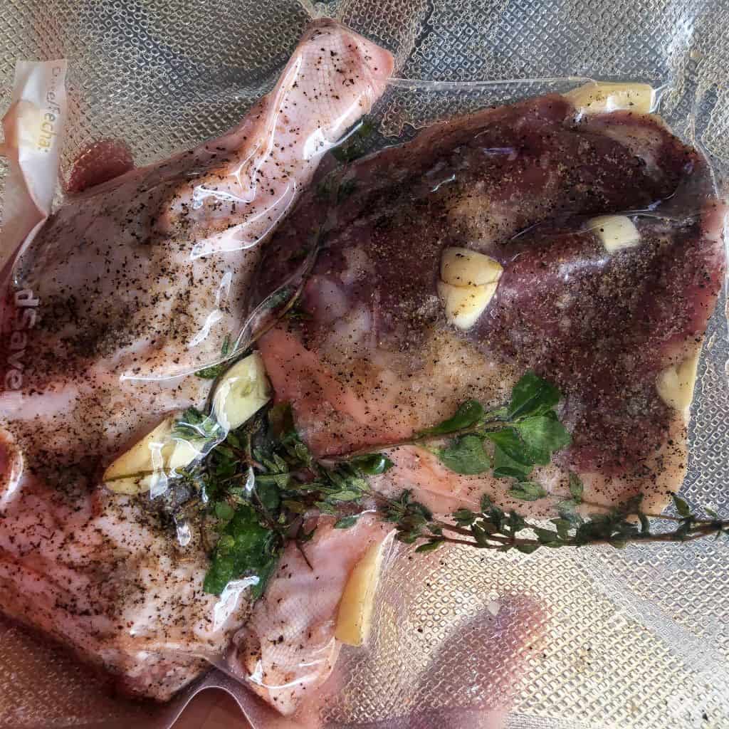 vacuum sealed duck leg