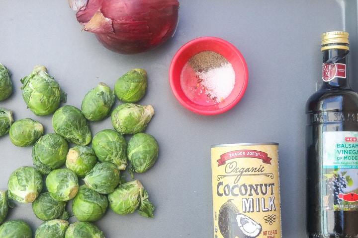instant pot brussel sprouts ingredients