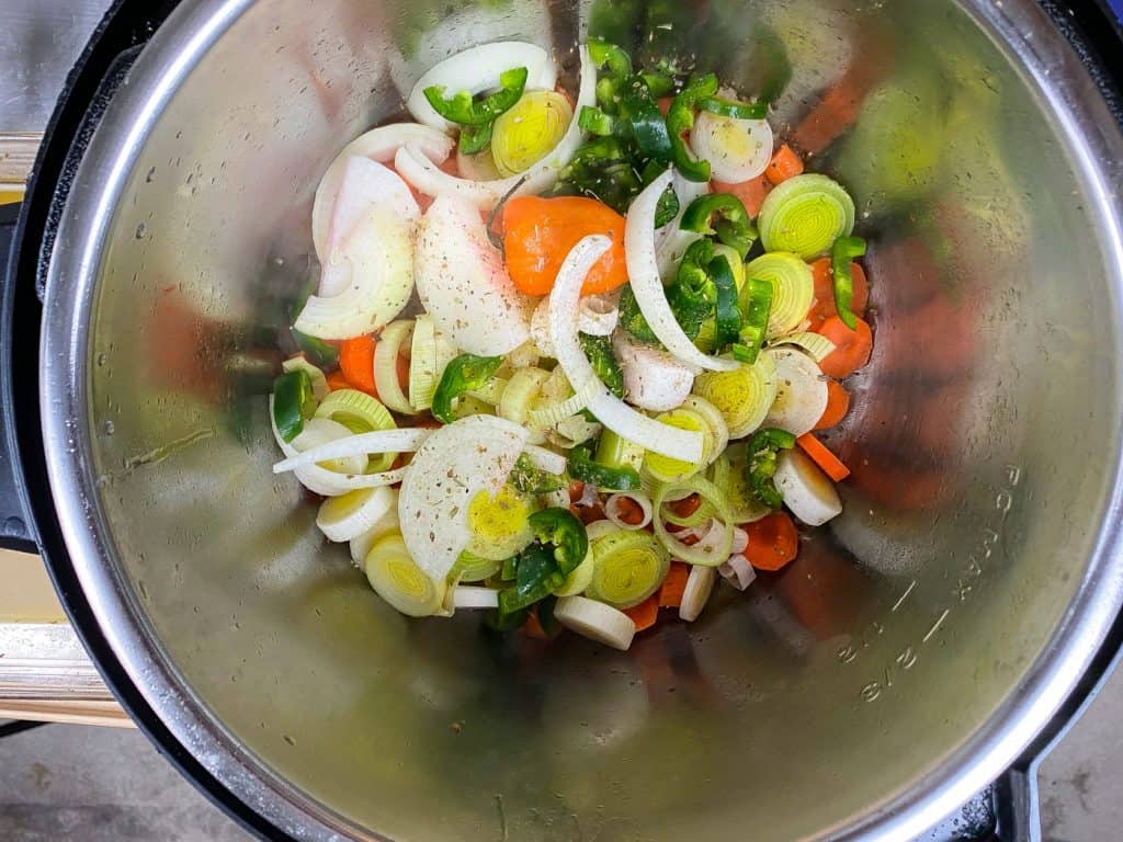 sauteing vegetables