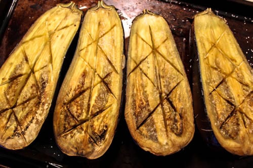 Eggplant cooked