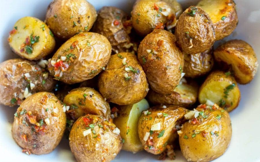 quick Roasted Potatoes with Chili Lime Sauce