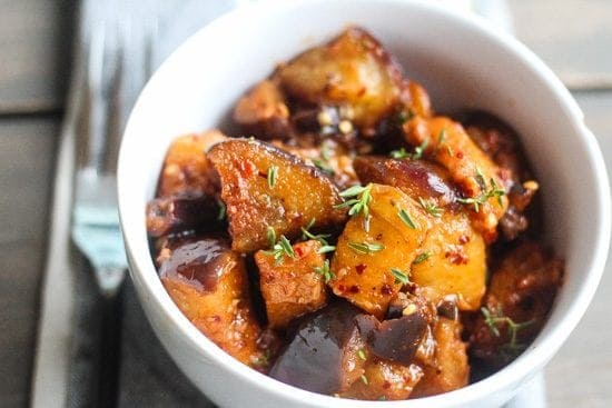 Stewed Eggplant with South African Braai Spice Rub