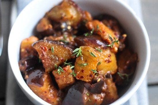 Stewed Eggplant with South African Braai Spice Rub