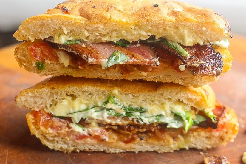 stacked BLT sandwich
