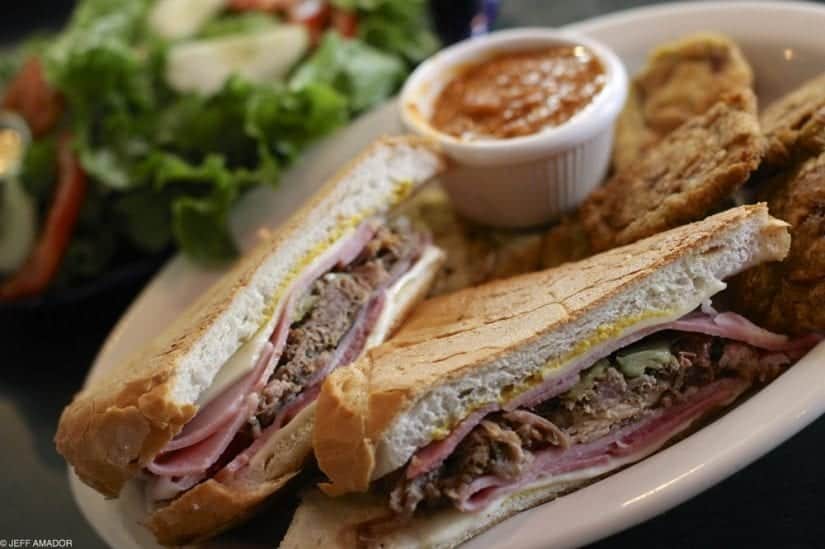 cuban sandwich with sauce