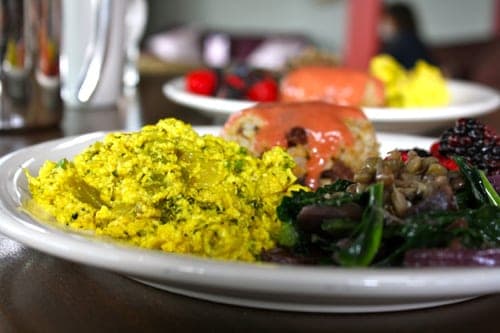 plate of vegan food