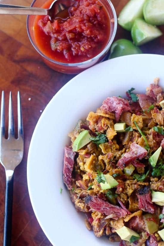 tex-mex migas with smoked brisket #migas #breakfast www.foodfidelity.com