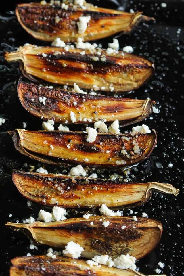 Smoky Oven Roasted Eggplant w/ Cuban Mojo Sauce - FoodFidelity