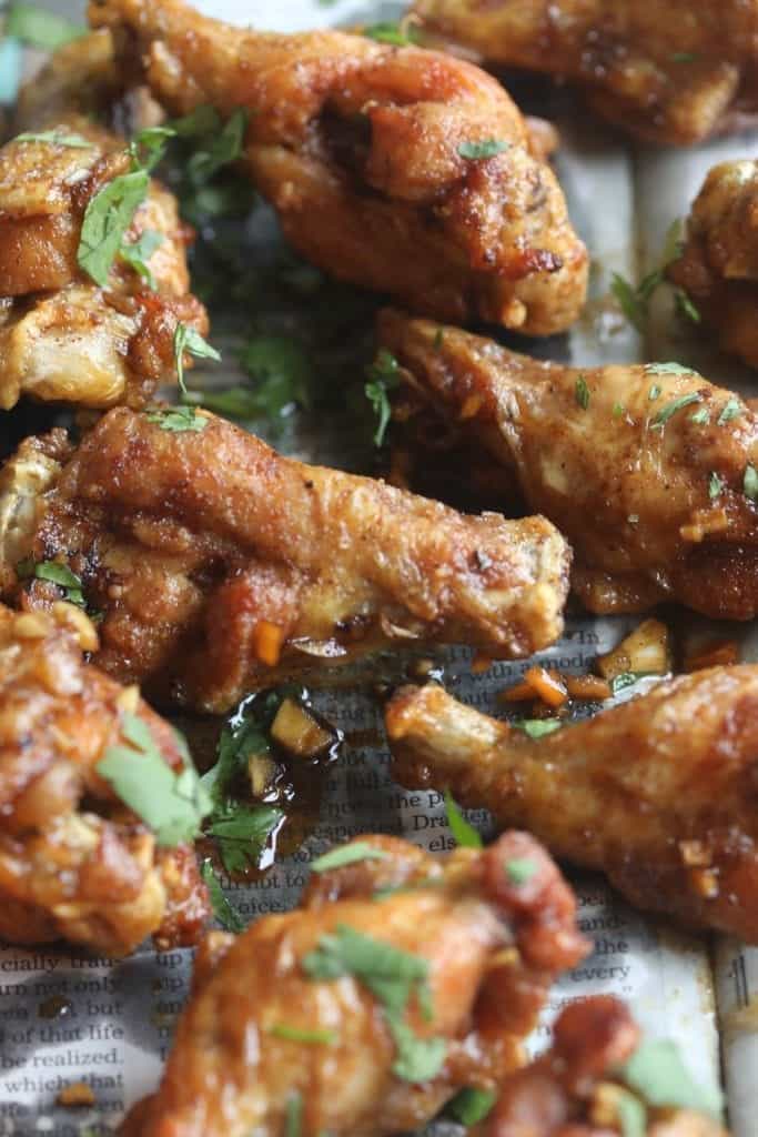 sticky Asian Jerk chicken wings