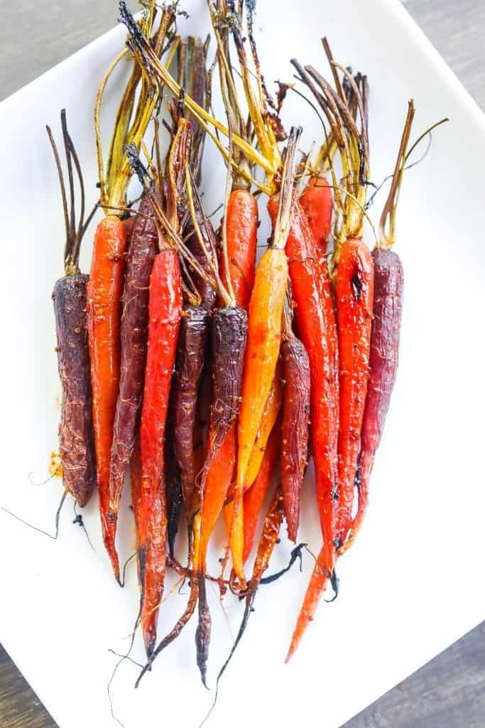 harissa glazed carrots