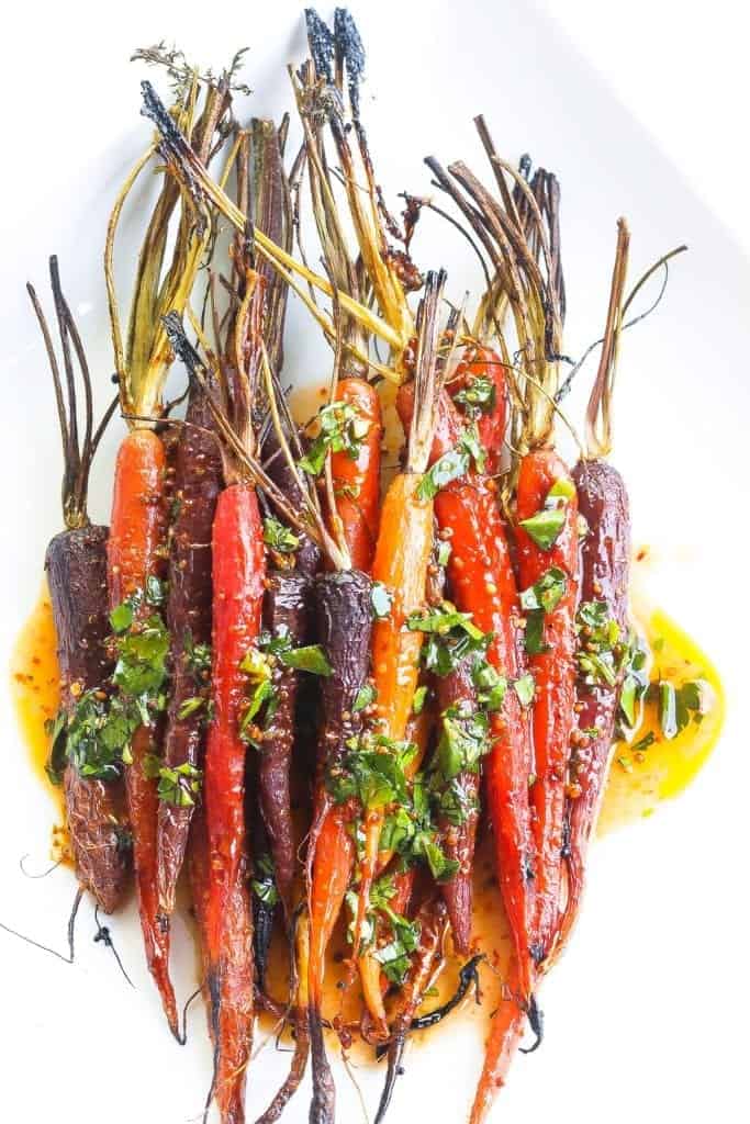 harissa glazed carrots