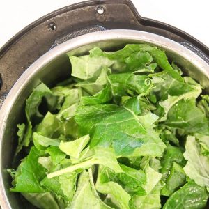 greens stuffed in instant pot