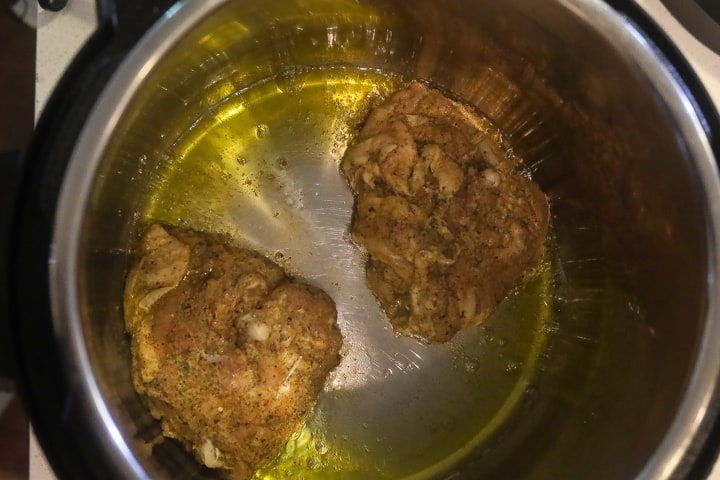 chicken browning in instant pot
