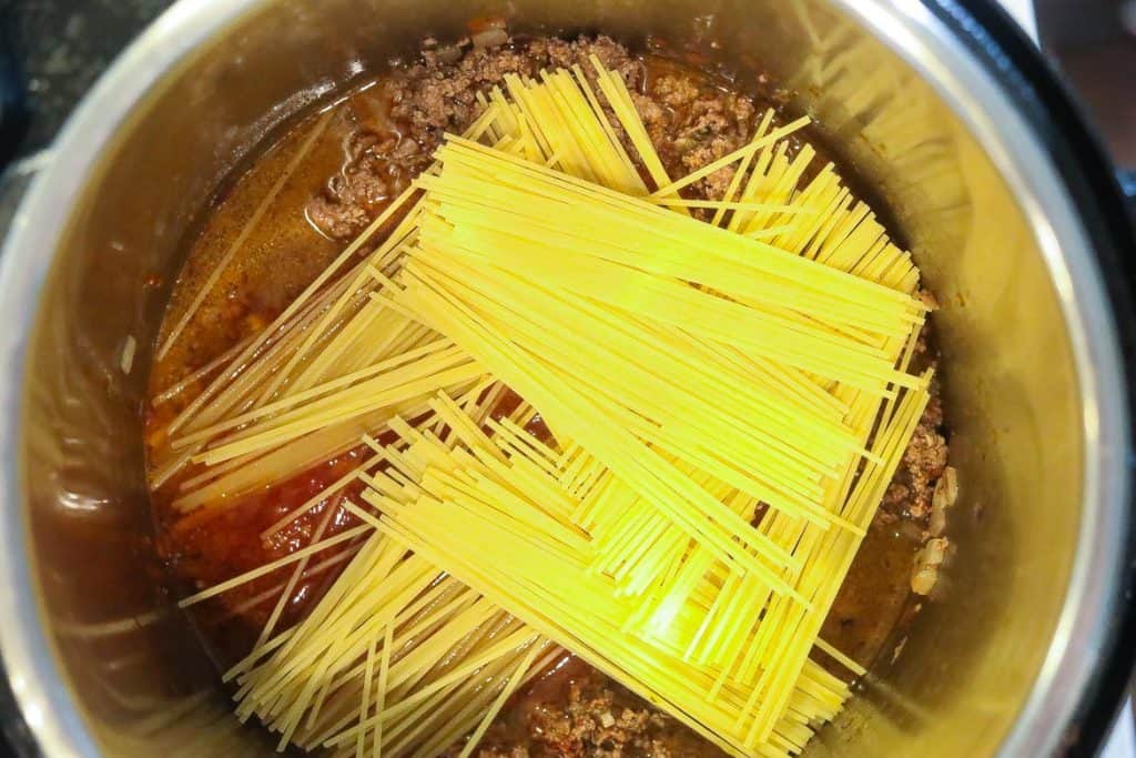 pasta in a pot