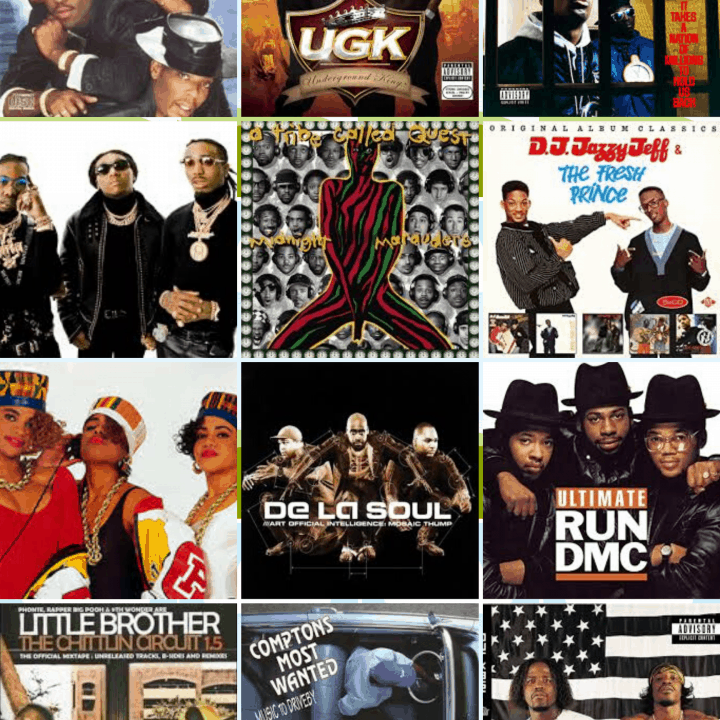 hip hop groups collage