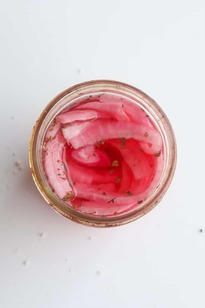 pickled red onions