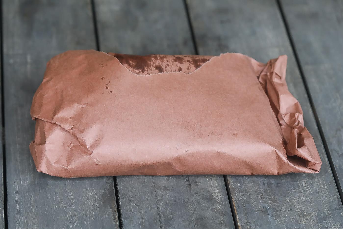 brisket wrapped in butcher paper