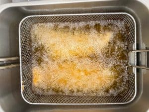 catfish frying in oil