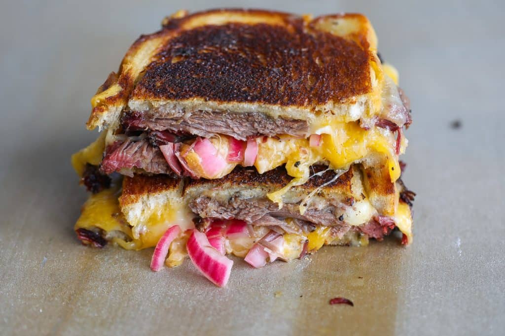 brisket grilled cheese sandwich