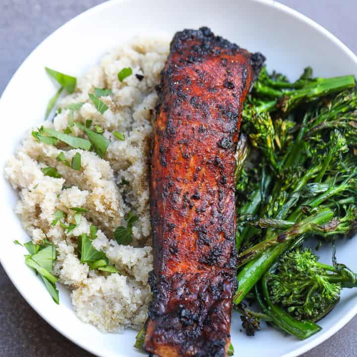 Air Fryer Jerk Salmon