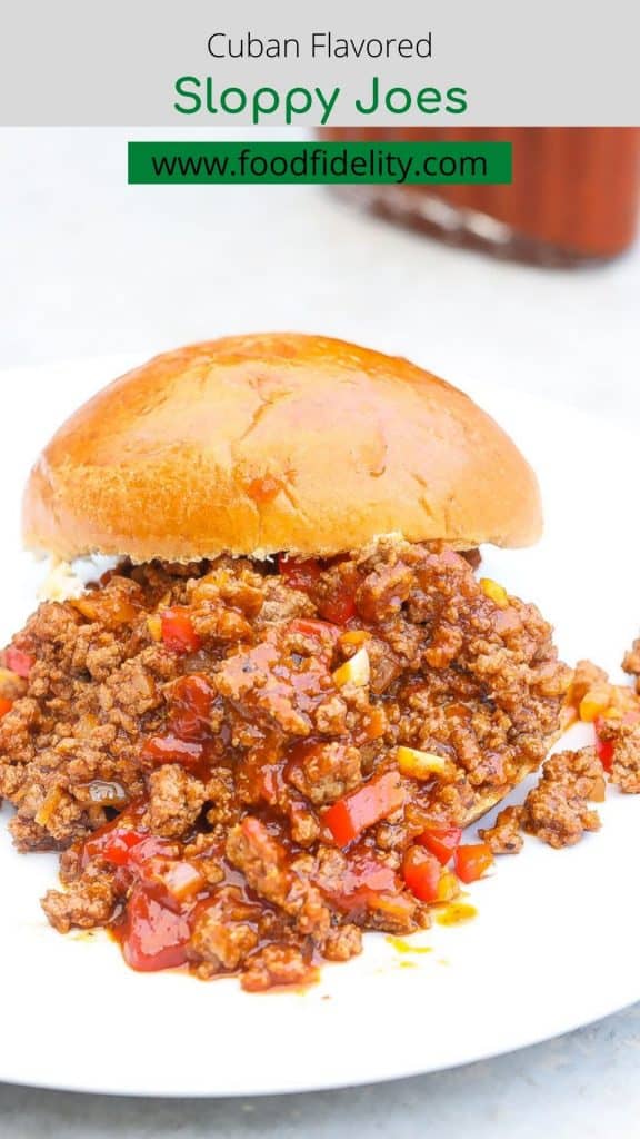 sloppy joes on a plate