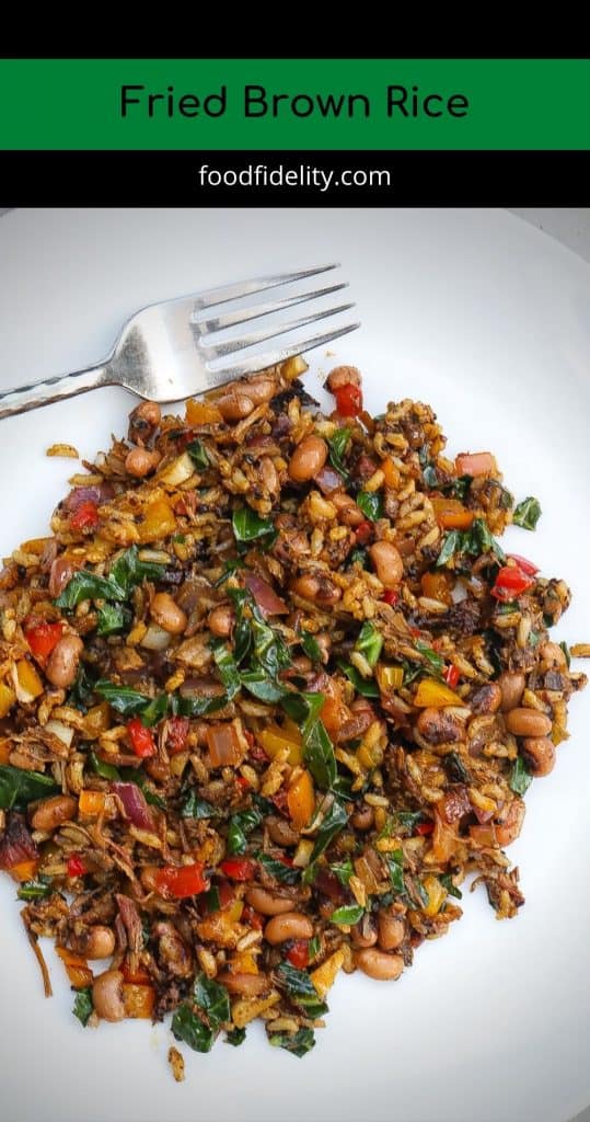 fried rice on a white plate