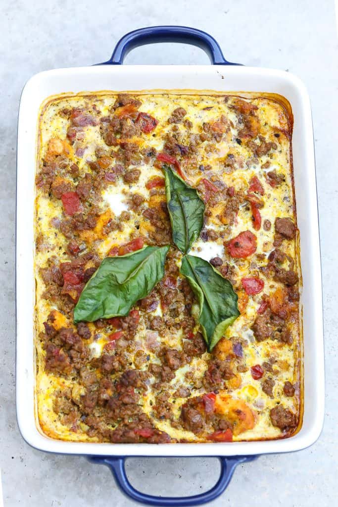 south african bobotie in rectangular pan