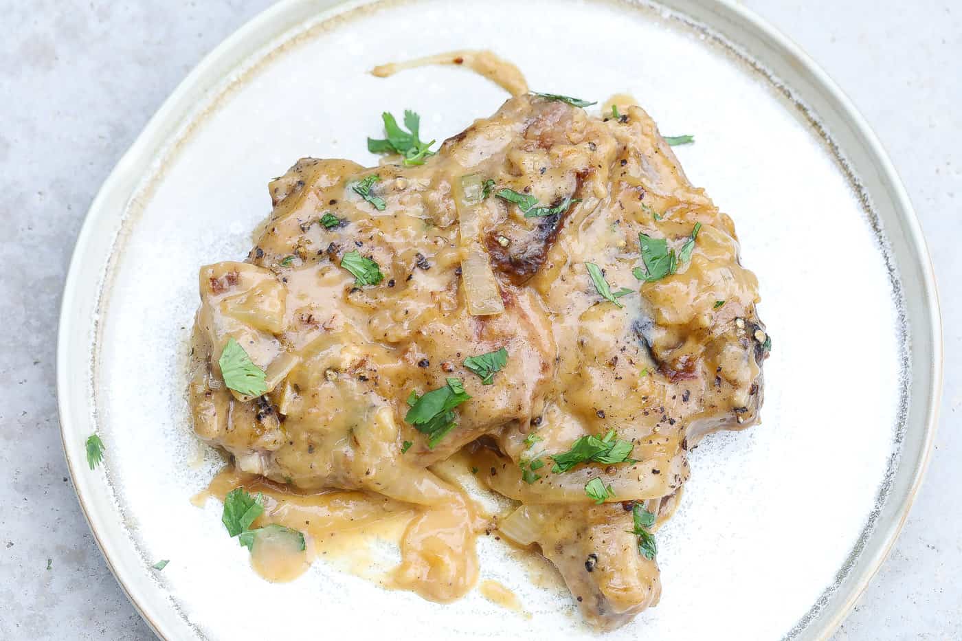 Southern Smothered Pork Chops Recipe - Grandbaby Cakes