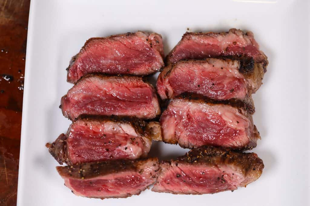 sliced grilled steak