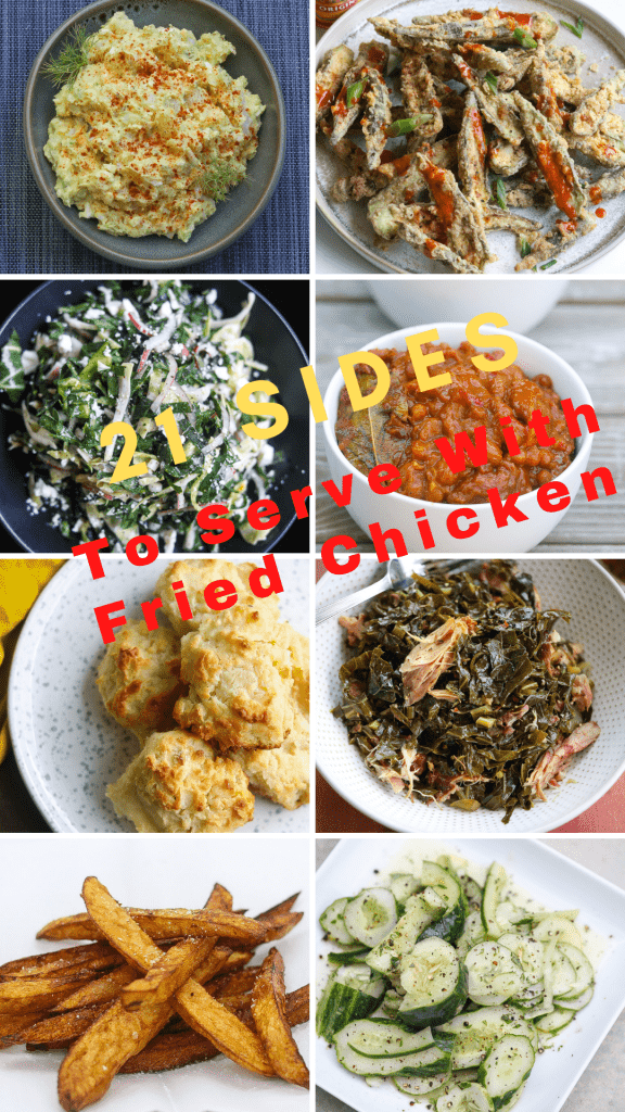 side dish options in a collage