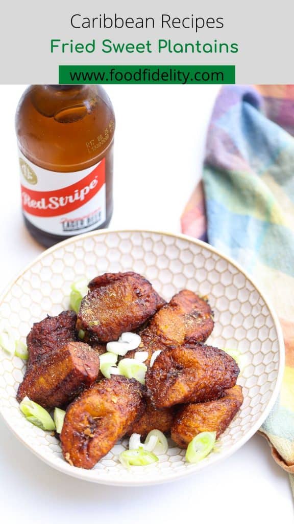 fried sweet plantains in a bowl