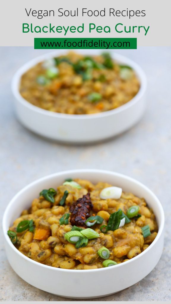 blackeyed pea curry in large pot