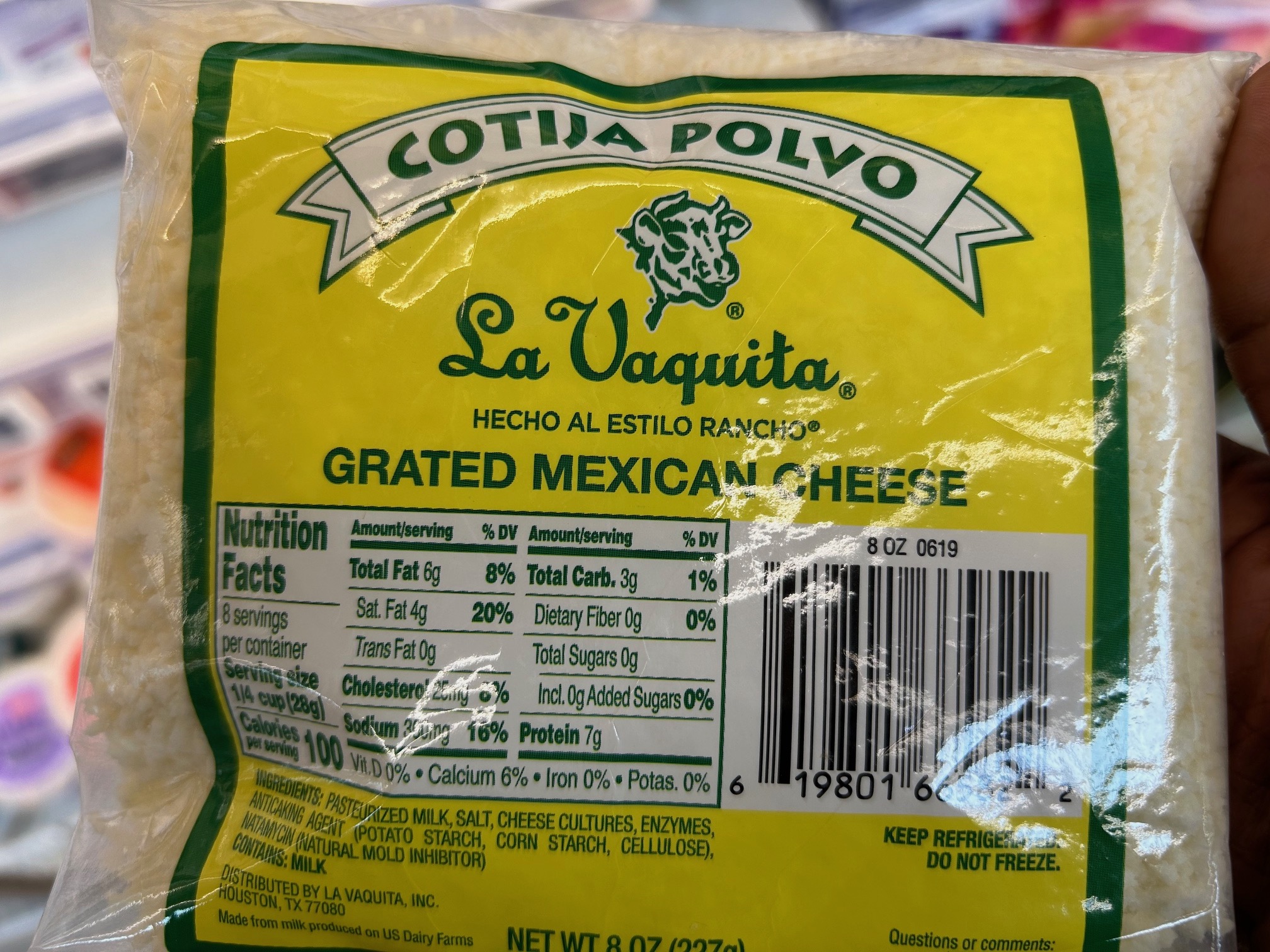bag of cotija cheese
