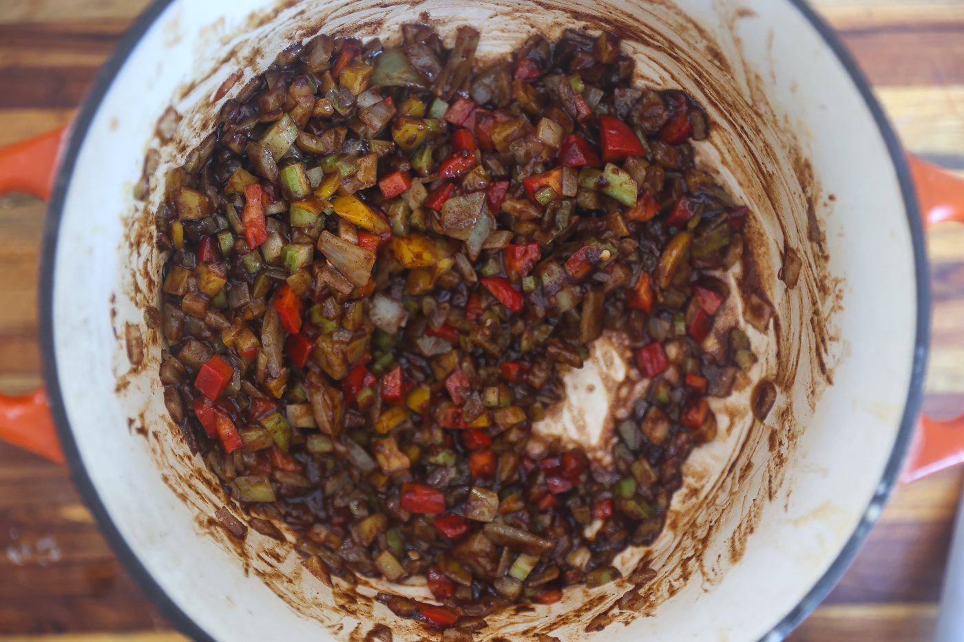 holy trinity sauteing in roux