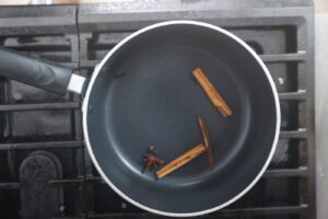 spices toasting in pan