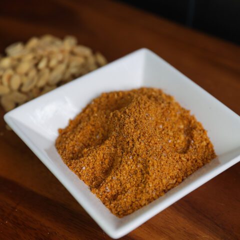 suya spice seasoning mix in a white bowl