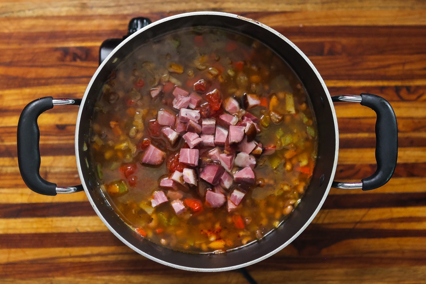 ham hocks added to catfish stew