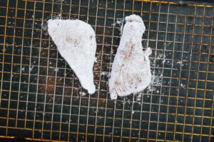 flour dusted swordfish