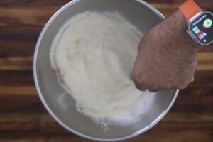 sweet potato cornbread dry mix ingredients in bowl