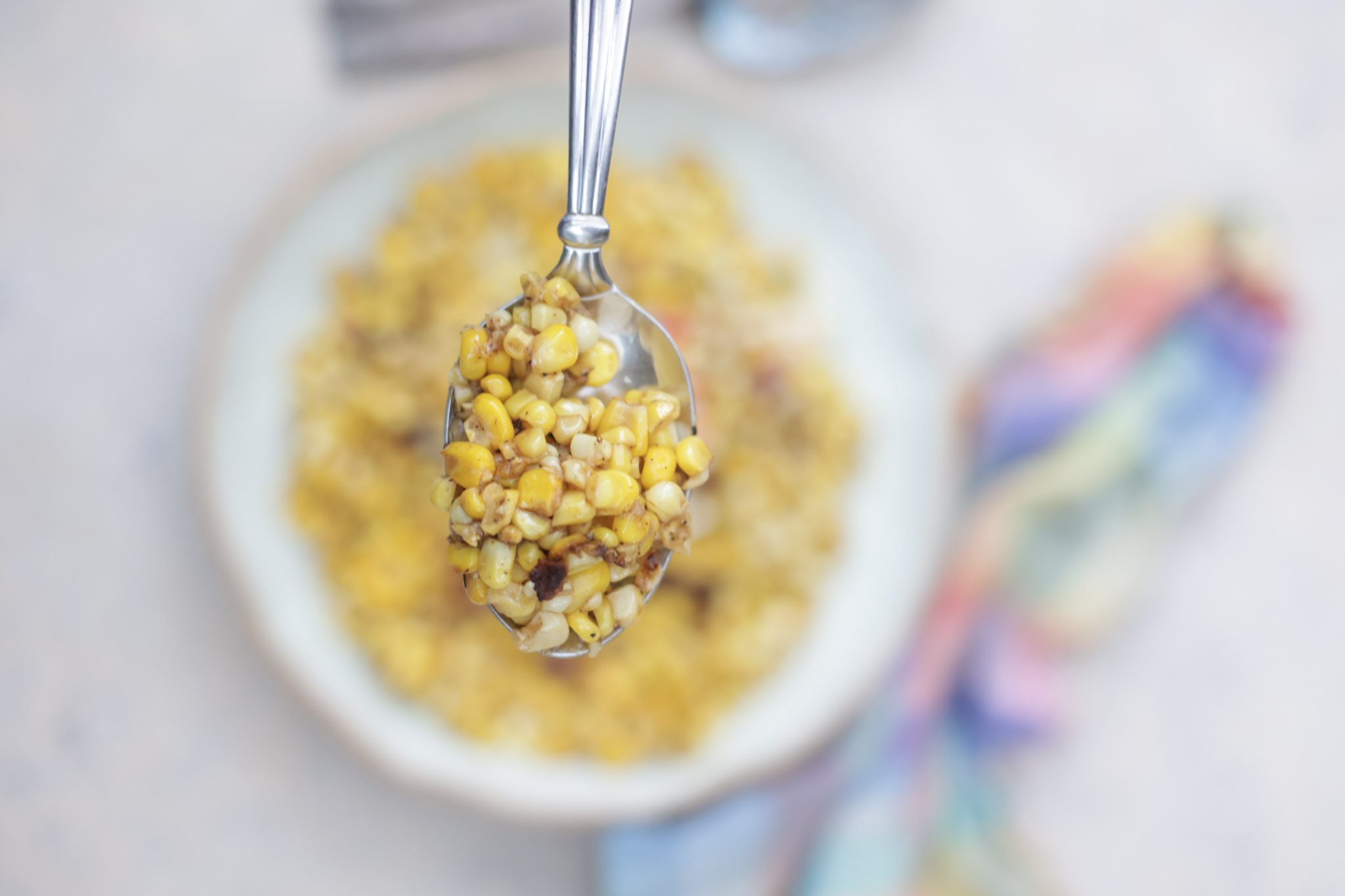 southern fried corn in a pool
