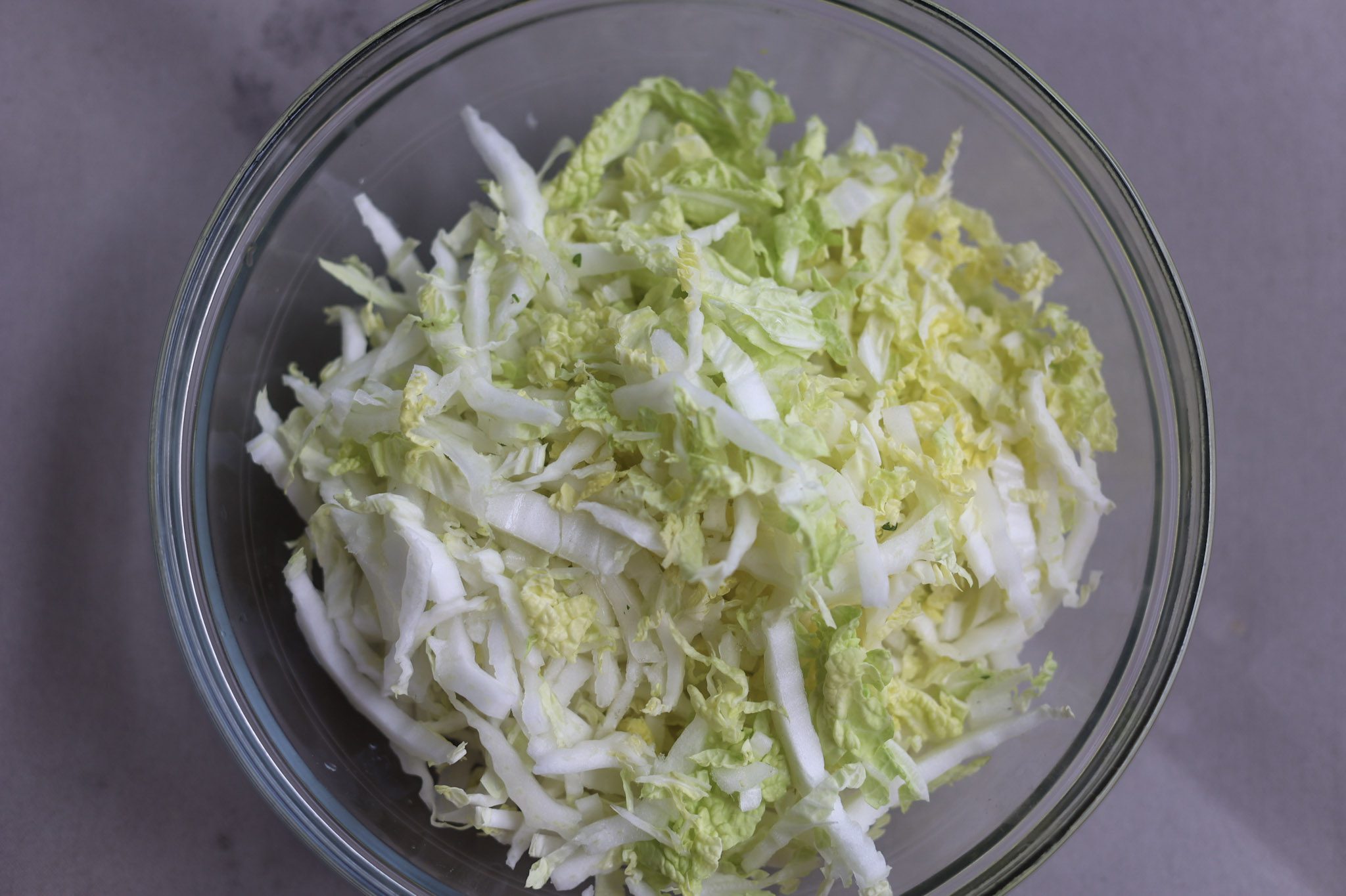 raw cabbage slaw chopped