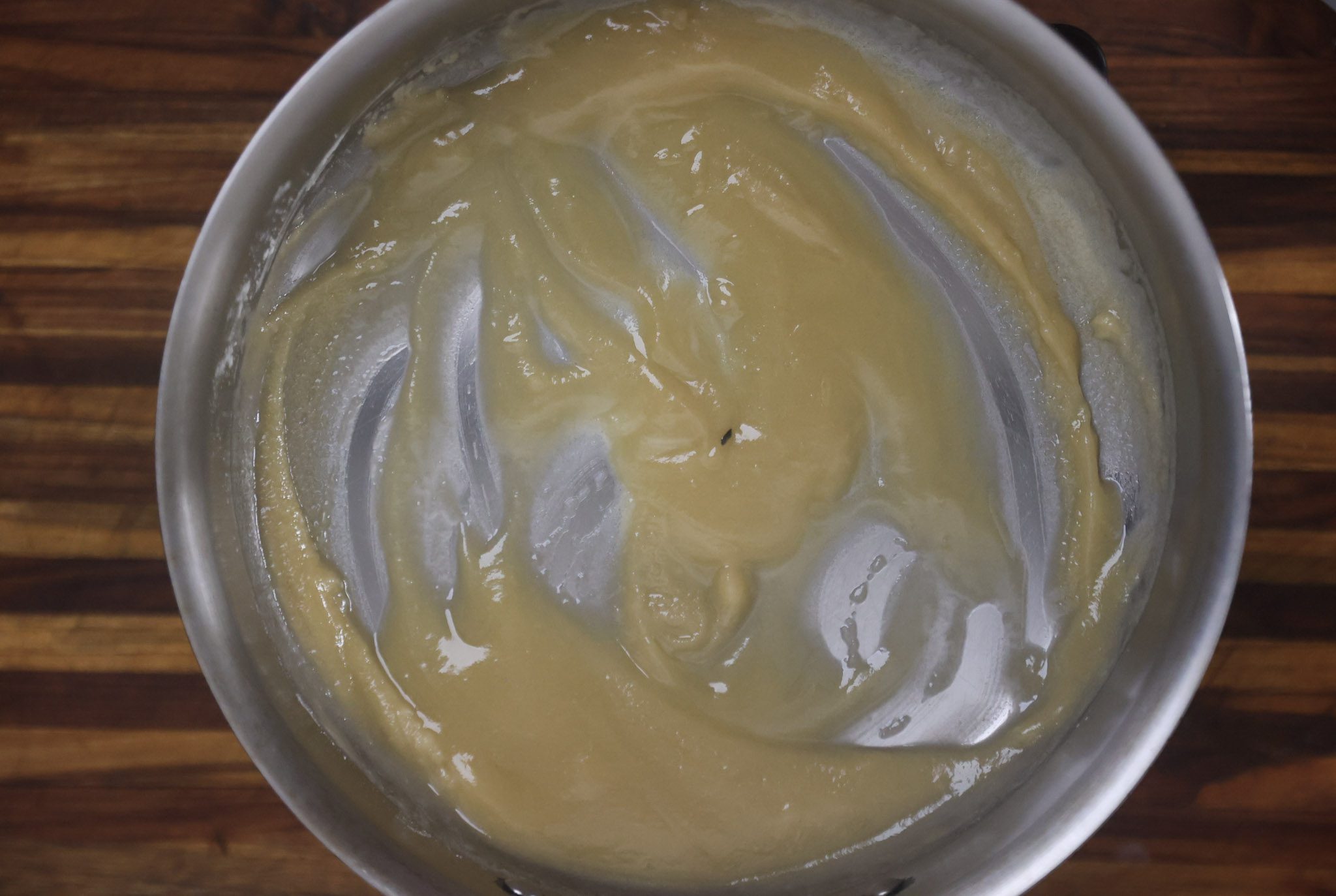 roux cooking in pan