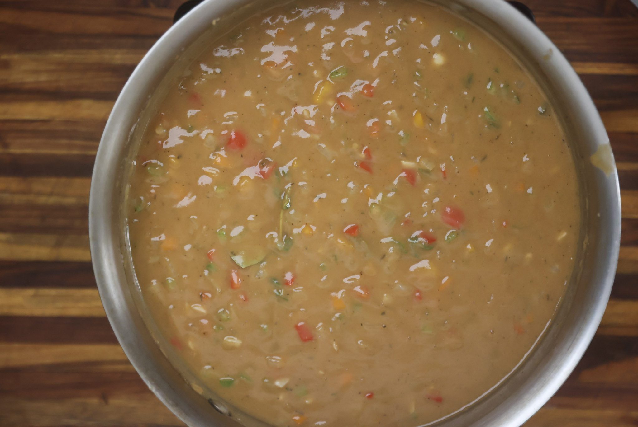 etouffee cooking in pan